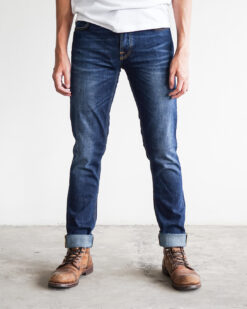 nudie jeans grim tim crosshatch worn in