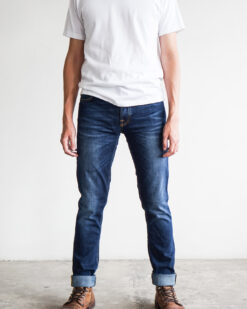 nudie jeans grim tim crosshatch worn in