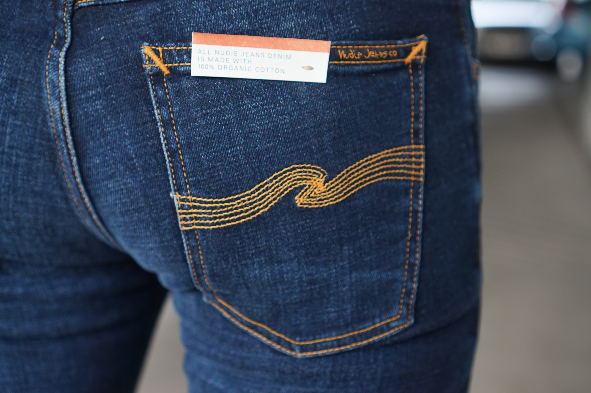 รีวิว : Nudie Jeans Skinny Lin Dark Blue Authentic - Goods and Raw