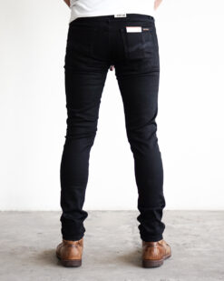 nudie jeans tight terry deep black