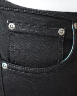 nudie jeans tight terry deep black
