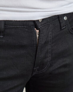 nudie jeans tight terry deep black