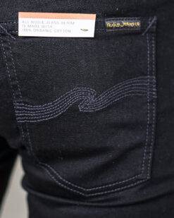 nudie jeans tight terry deep black