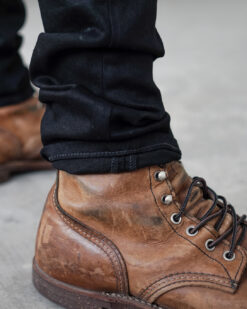 nudie jeans tight terry deep black