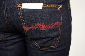 nudie jeans lean dean dry red embo comfort