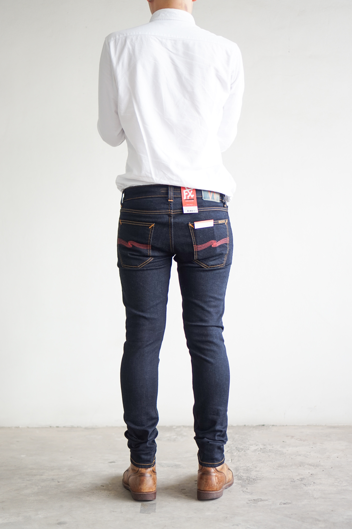 Nudie Jeans Tight Terry Dry Red Embo Power