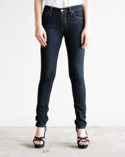 nudie jeans skinny lin dry deep orange