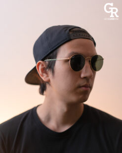 RayBan Round กรอบทอง เลนส์ดำ RB3447 001