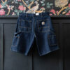 CARHARTT SINGLE KNEE SHORTS BLUE RINSED