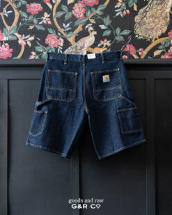 CARHARTT SINGLE KNEE SHORTS BLUE RINSED