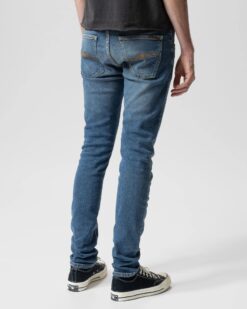 Nudie Jeans Tight Terry inbetween blue ของแท้ Goods & Raw รูปที่ 3