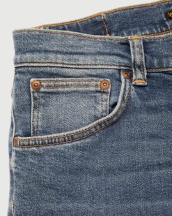 Nudie Jeans Tight Terry inbetween blue ของแท้ Goods & Raw รูปที่ 4